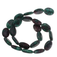 Ruby in Zoisite Beads, Flat Oval Approx 1.5mm Approx 15.7 Inch, Approx 