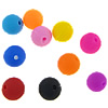 Silicone bijoux perles, Rond, plus de couleurs à choisir, 12mm Environ 1mm, Vendu par PC