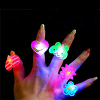 Plastic Laser Finger, for children & LED & mixed, 30mm, US Ring .5-6 