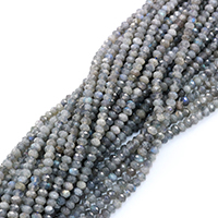 Labradorite Beads, Rondelle, natural & faceted Approx 0.5-1mm Approx 16 Inch 