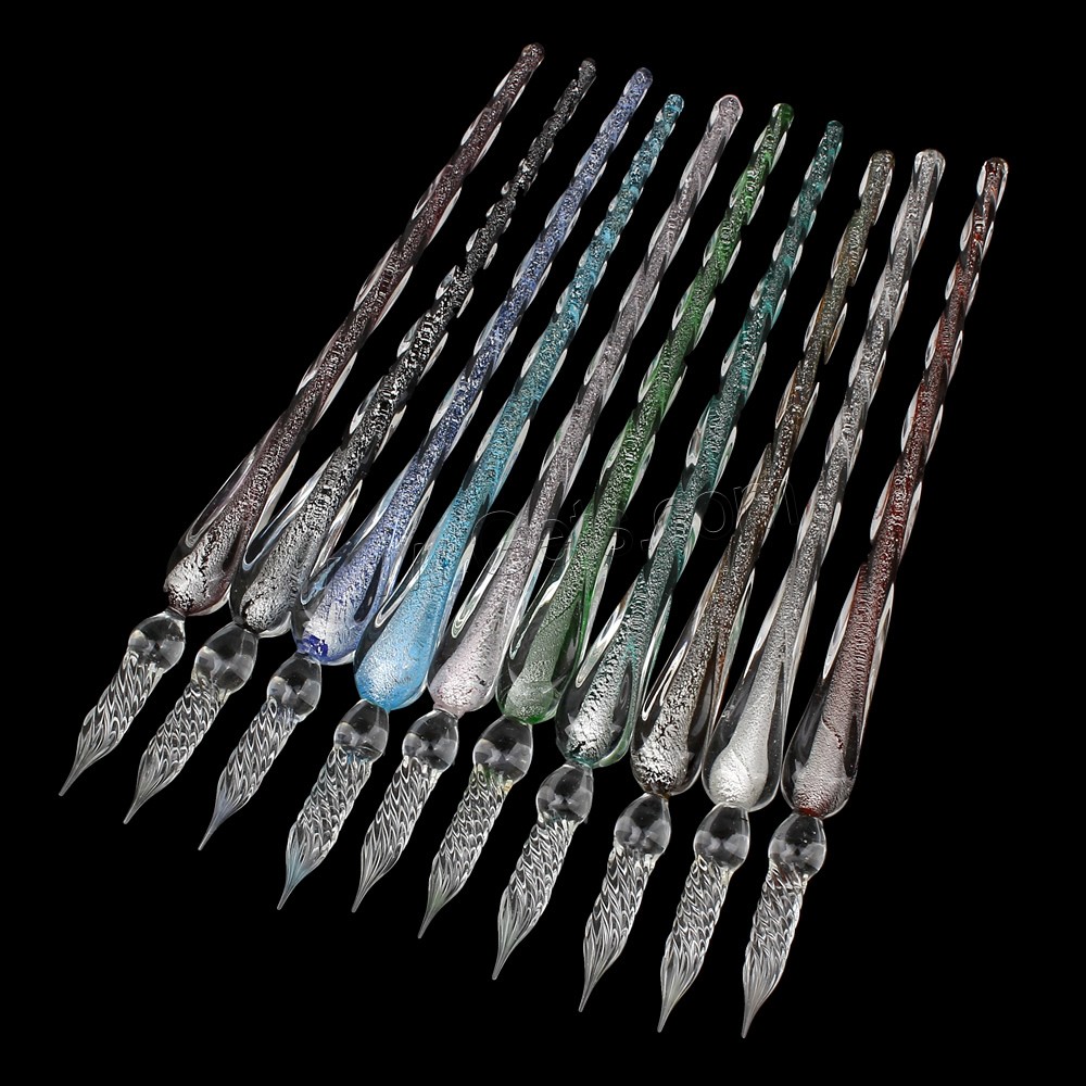 Лэмпворк Ручка, серебрянная фольга, Много цветов для выбора продается PC