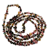Natürlicher Turmalin Perlen, 1x1x2mm-2x2x3mm, Bohrung:ca. 1mm, Länge:ca. 15.5 ZollInch, ca. 150PCs/Strang, verkauft von Strang