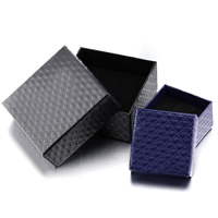boîtes à bijoux en carton, papier, rectangle, styles différents pour le choix, Vendu par PC