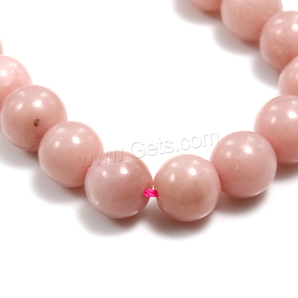Pink Opal Beads, Round, more sizes for choice, Hole:Approx 1mm, Length:Approx 15 Inch, Sold By Strand
