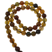 Natural Dragon Veins Agate Beads, Round Approx 1mm Approx 15 Inch 