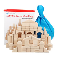 Ziegelsteine, Holz, für Kinder, 240x165x285mm, 100PCs/Box, verkauft von Box