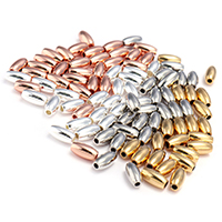 Brass Jewelry Beads, Oval, plated Approx 1.5mm, Approx 