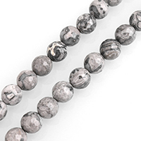 Map Stone Beads, Round, natural & faceted Approx 0.5-2mm Approx 15 Inch 