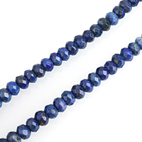Perles de pierre lasurite naturelles, lapis lazuli naturel, rondelle, normes différentes pour le choix & facettes Environ 0.5-2mm Environ 15 pouce, Vendu par brin