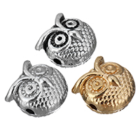 Zinc Alloy Animal Beads, Owl, plated Approx 1.5mm 