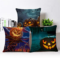 Pillow Case, Cotton Fabric,  Square, Halloween Jewelry Gift [
