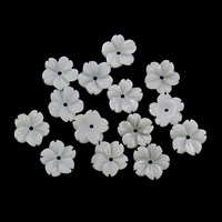 White Lip Shell Beads, Freshwater Shell, Flower Approx 1mm 