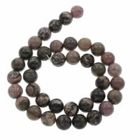 Perles rhodonites, rhodonite, Rond, normes différentes pour le choix Environ 15 pouce, Vendu par brin