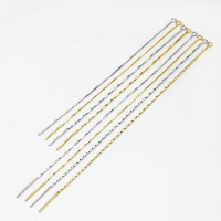 925 Sterling Silver Earring thread, plated 