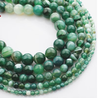Natural Lace Agate Beads, Synthetic Agate, Round, synthetic green Approx 15 Inch 