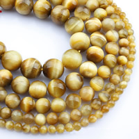 Tiger Eye Beads, Round, natural yellow Approx 15 Inch 