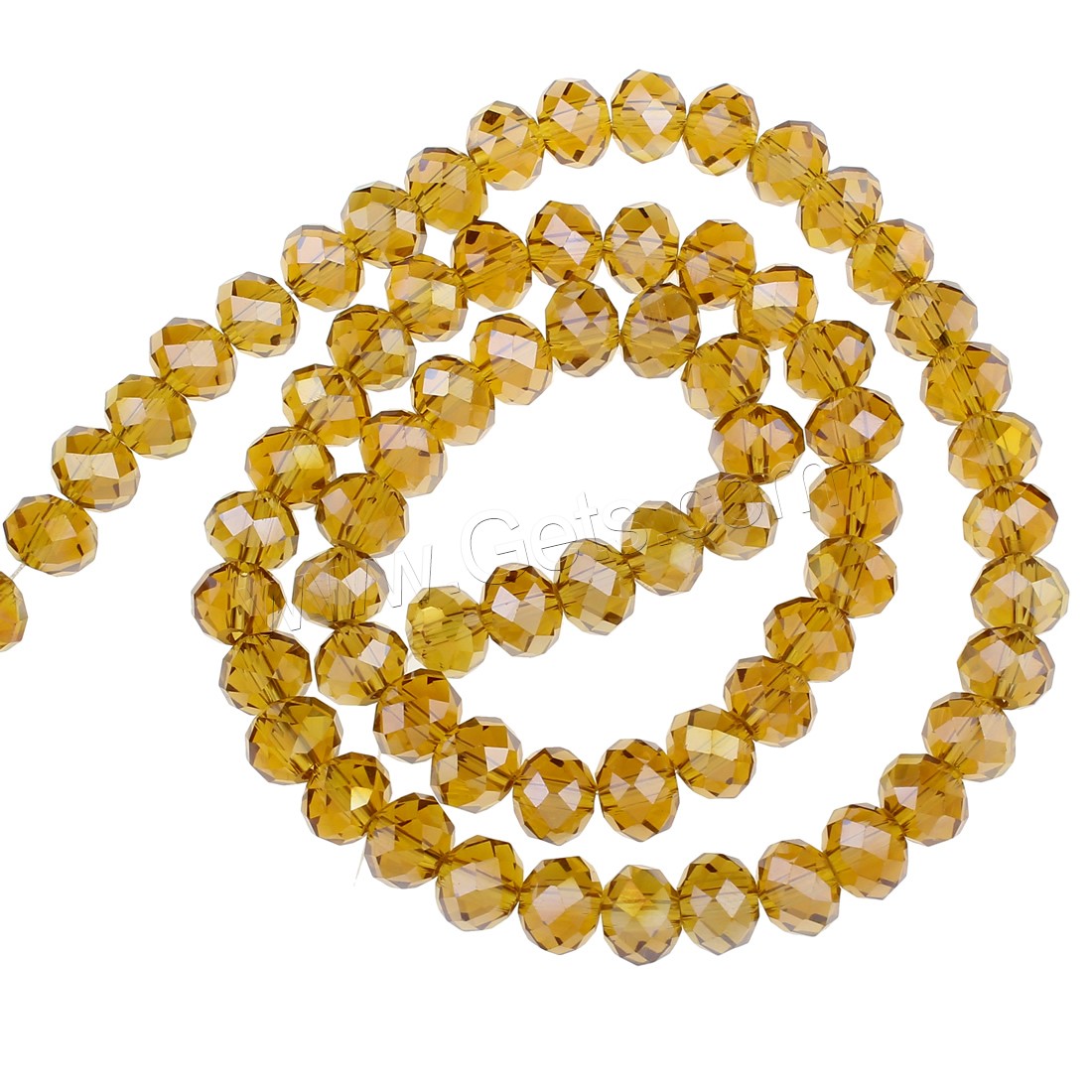 Gemischte Kristall Perlen, AB Farben plattiert, verschiedene Größen vorhanden & facettierte, mehrere Farben vorhanden, Bohrung:ca. 1mm, Länge:ca. 15 ZollInch, verkauft von Strang