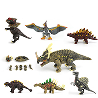 El plastico Juguete de animales de simulación, Dinosaurio, para  los niños & diferentes estilos para la opción, 460x60x260mm, Vendido por Caja