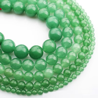 Perle en aventurine verte, Rond, normes différentes pour le choix Environ 15 pouce, Vendu par brin
