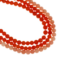 Perles en corail naturel, Rond, plus de couleurs à choisir, 5.5mm Environ 1mm Environ 15.3 pouce, Environ Vendu par brin