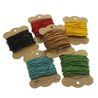 cordón de cuero cuerda, más colores para la opción, 2mm, Vendido por Carrete