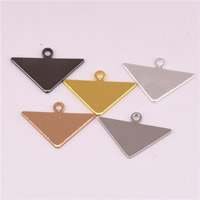 真鍮ジュエリーペンダント, 銅, 三角形, 無色, ニッケル、鉛、カドミウムフリー 穴:約 1.3mm, 売り手 パソコン