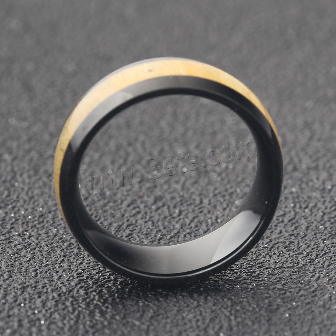 Unisex-Finger-Ring, Titanstahl, plattiert, verschiedene Größen vorhanden, 8x2mm, verkauft von PC