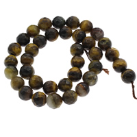 Tiger Eye Beads, Round & faceted Approx 1mm Approx 14.5 Inch 