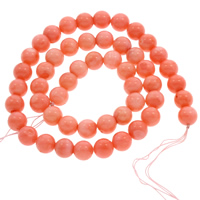 Natural Coral Beads, Round & faceted Approx 0.5mm Approx 15.5 Inch 