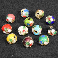 Cloisonne Beads, Round, handmade 8mm Approx 1.5mm 