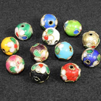 Cloisonne Beads, Round, handmade 10mm Approx 1.5mm 