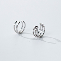 Earring Cuff and Wraps, 925 Sterling Silver, for woman, 3mm, 5mm 