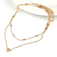 Fashion Choker Necklace, Zinc Alloy, plated, for woman lead & cadmium free, 300mm Approx 11.5 Inch 