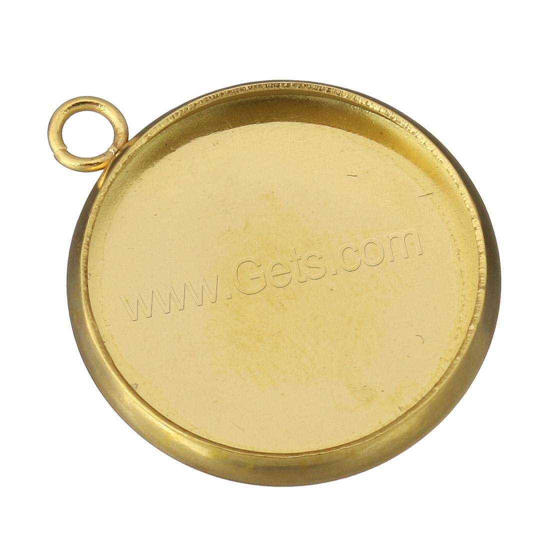 Stainless Steel Pendant Setting, Flat Round, plated, different size for choice, more colors for choice, Hole:Approx 1.5mm, Sold By PC