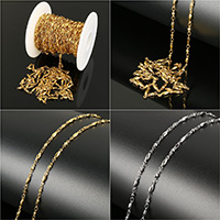Stainless Steel Chain Jewelry, with plastic spool, plated 