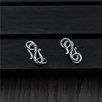 Thailand Sterling Silver Hook and Eye Clasp 