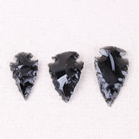 Obsidian Cabochon, 30mm-40mm, 5PCs/Tasche, verkauft von Tasche