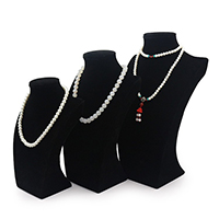Exhibición de collar de terciopelo, Pana, con MDF, diverso tamaño para la opción, Vendido por UD