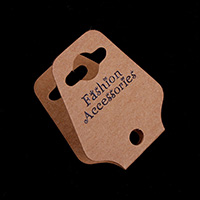 Papier Necklace \u0026 Bracelet Display Card, mit Brief Muster, 32x80mm, verkauft von PC