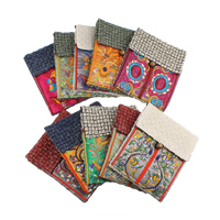 Folk Art-Tasche, Stoff, Rechteck, gemischte Farben, 17x13x1.7cm, Länge:29.5 ZollInch, verkauft von PC