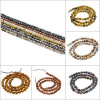 Tibetan Achat Perle, rund, facettierte, keine, 6mm, Bohrung:ca. 1mm, Länge:ca. 15.3 ZollInch, ca. 62PCs/Strang, verkauft von Strang[