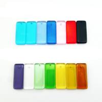 Kristall Schmuck Anhänger, Pendular Lochrose, gemischte Farben, 12x30x4mm, Bohrung:ca. 1mm, 10PCs/Tasche, verkauft von Tasche
