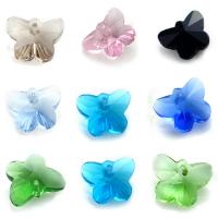 Crystal ювелирные изделия подвески, Кристаллы, бабочка, граненый, много цветов для вабора отверстие:Приблизительно 1mm, 10ПК/сумка, продается сумка