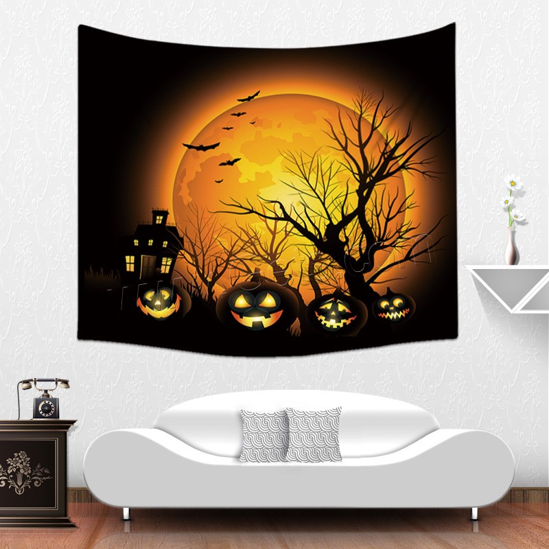 Linen Tapestry, Wall Hanging & Halloween Jewelry Gift & different size for choice & different designs for choice, Sold By PC