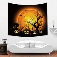 Linen Tapestry, Wall Hanging & Halloween Jewelry Gift  