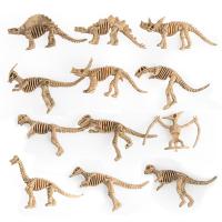 Figura Modelo de Juguete, plástico ABS, Dinosaurio, 12PCs/Set, Vendido por Set