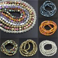 Round Crystal Beads & faceted & frosted 