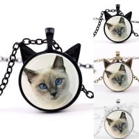 Time Gem Jewelry Necklace, Zinc Alloy, with iron chain & Glass, with 5cm extender chain, Cat, plated, oval chain & for woman & decal lead & cadmium free, 25mm Approx 19.5 Inch 