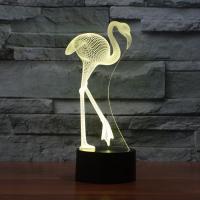 Acrylic Night Light, with ABS Plastic, Animal & with USB interface & with LED light & change color automaticly 
