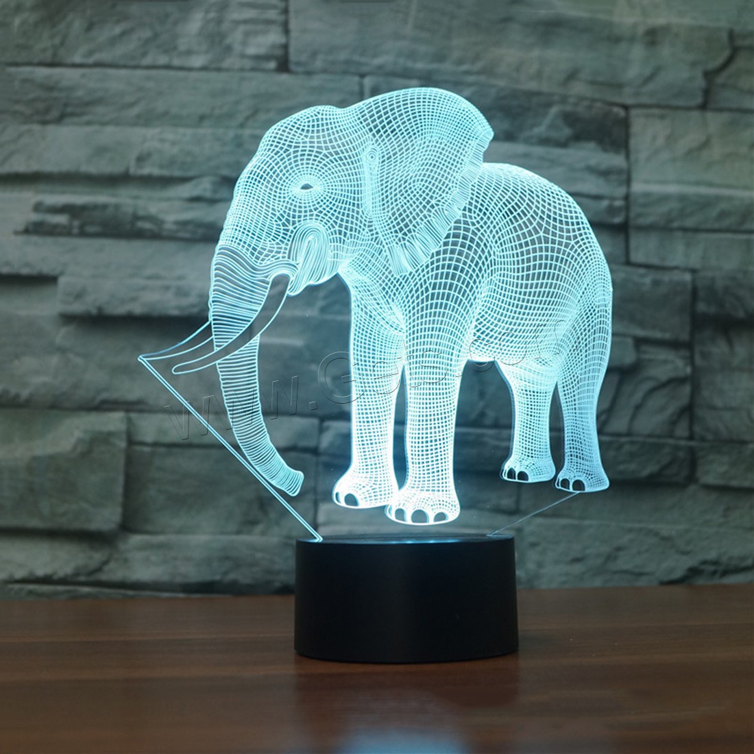 Acrylic Night Light, with ABS Plastic, Animal, Different Shape for Choice & with USB interface & with LED light & change color automaticly & different styles for choice, Sold By PC